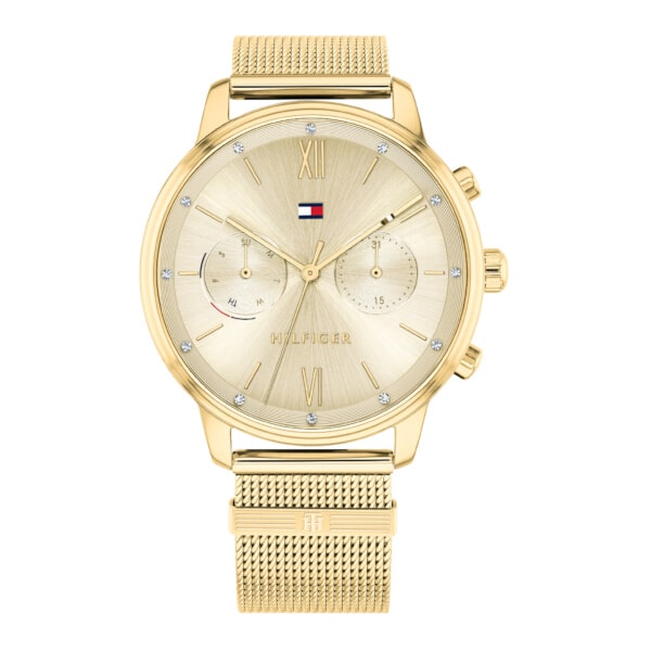 Tommy Hilfiger Blake Gold Mesh Ladies Watch