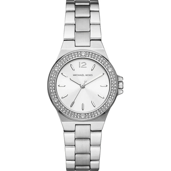 Michael Kors Mini Lennox Pavé Silver-Tone Watch