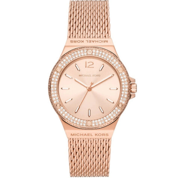 Michael Kors Lennox Rose Gold-Tone Stainless Steel Watch