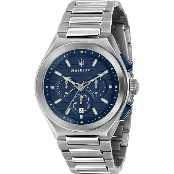 Maserati Triconic Chronograph Quartz Blue Dial Watch