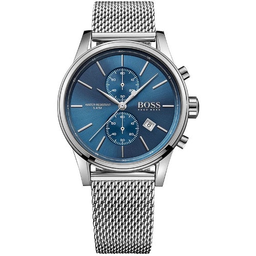 Hugo Boss Stainless Steel Mesh Chronograph Watch