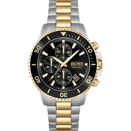 Hugo Boss Two-Tone Chronograph Gold Tone Stainless Steel Watch