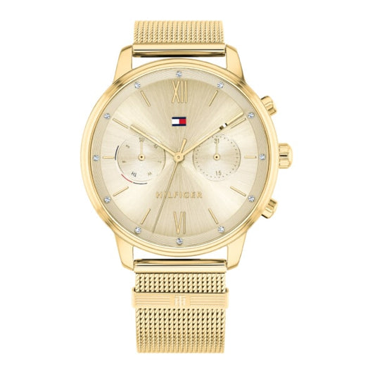 Tommy Hilfiger Blake Gold Mesh Ladies Watch