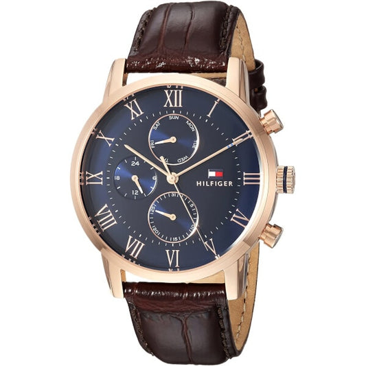Tommy Hilfiger Sophisticated Sport Quartz Gold and Brown Leather Watch