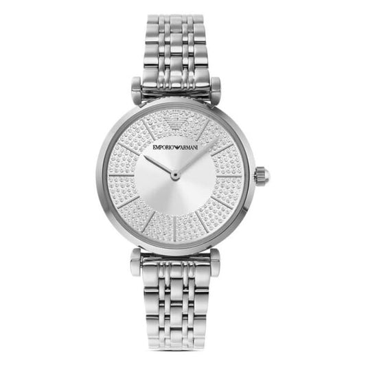 Emporio Armani Two-Hand Stainless Steel Watch