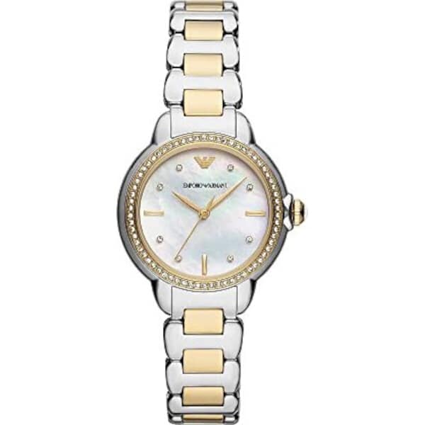 Emporio Armani Two Tone Analogue Women's Watch