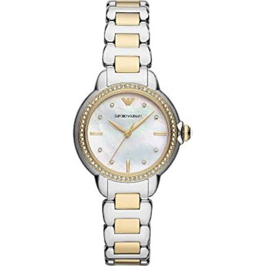 Emporio Armani Two Tone Analogue Women's Watch