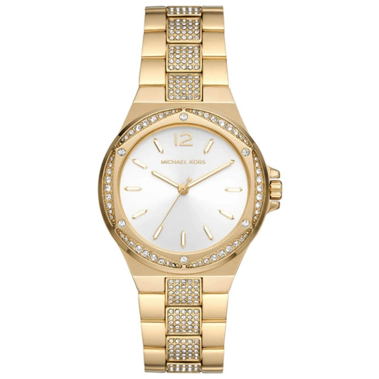Michael Kors Mini Lennox Pavé Gold-Tone Watch