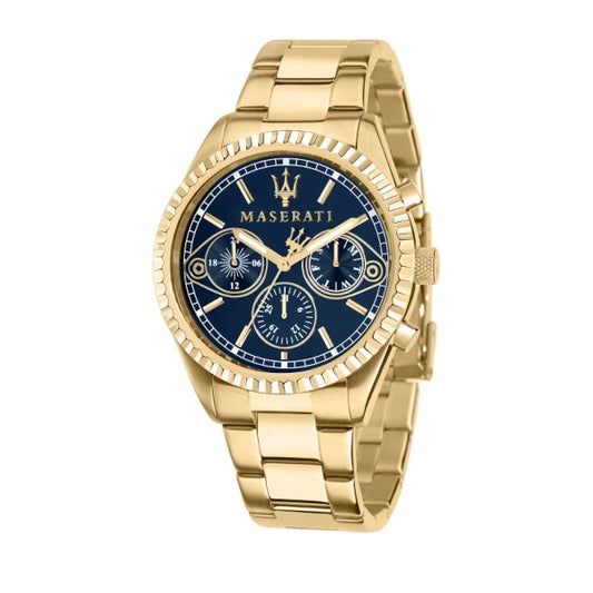 Maserati Competizione Gold Chronograph Black Dial Watch