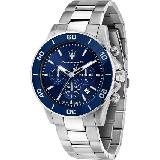 Maserati Competizione Diver Steel Blue Dial Watch