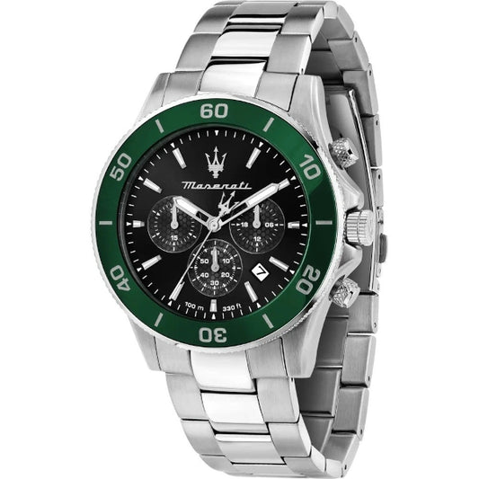 Maserati Competizione Diver Steel Black Dial Watch