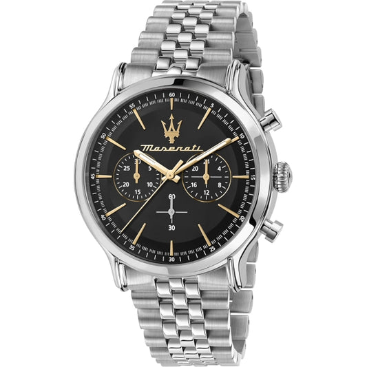 Maserati Epoca Chronograph Black Dial Quartz Watch