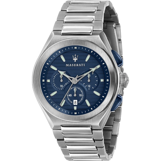 Maserati Triconic Chronograph Quartz Blue Dial Watch